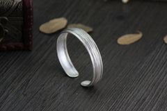 Sterling Silver Bangle Lined