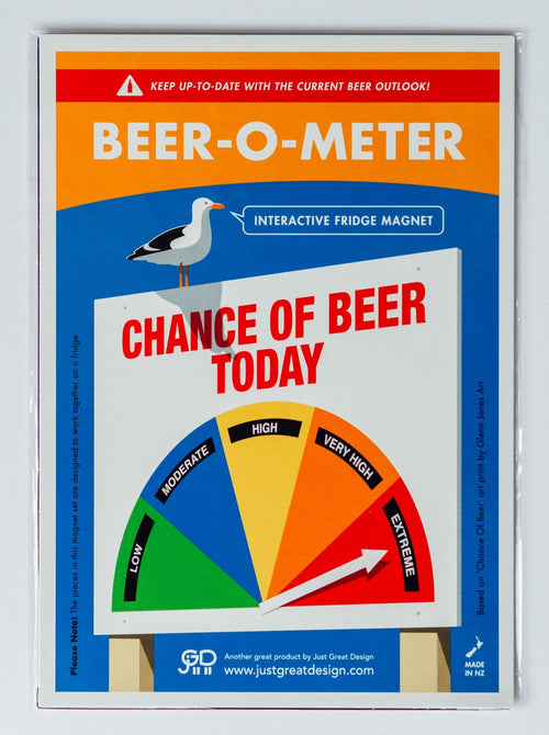 O Meter Fridge Magnets - Beer