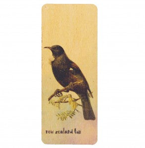 NZ Made Bookmark Tui