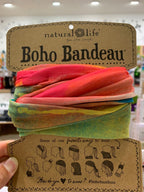 Boho Bandeau Coral Turq Omere