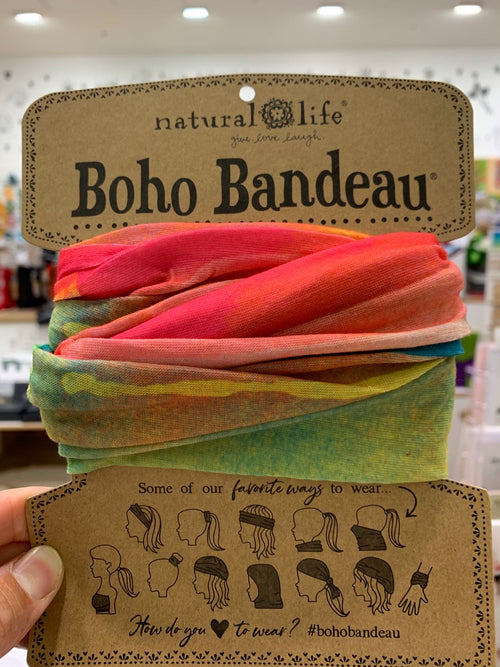 Boho Bandeau Coral Turq Omere