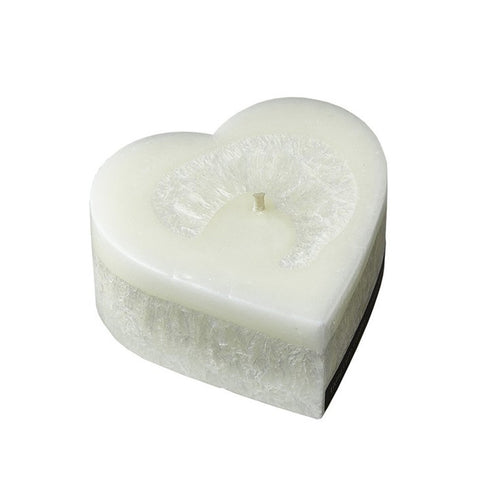 White Pinot Noir Heart Candle
