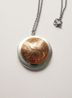 RE-Minted: Mixed metal locket - One Penny