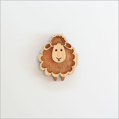 NZ Bamboo Magnet - Sheep