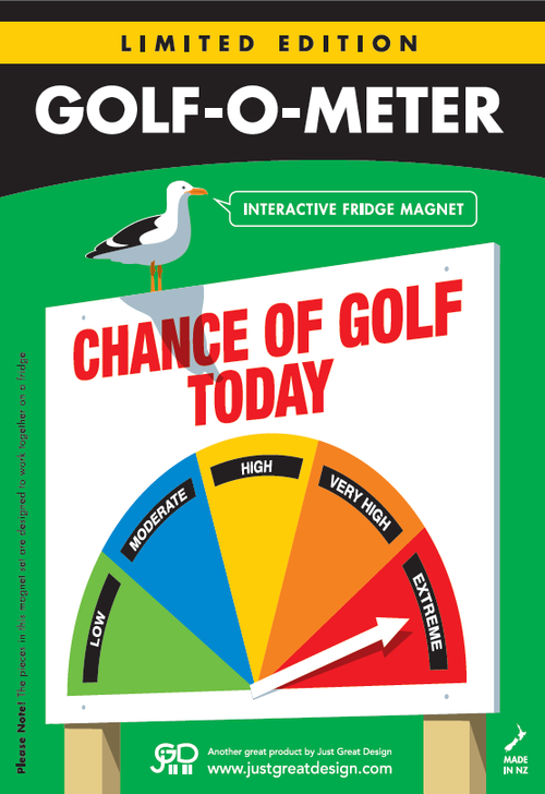 O Meter Fridge Magnets - Golf