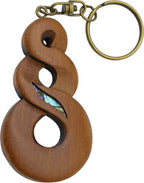 Carved Kauri Keychain - Twist