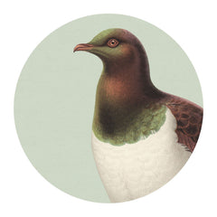 Placemat - Hushed Green Kereru