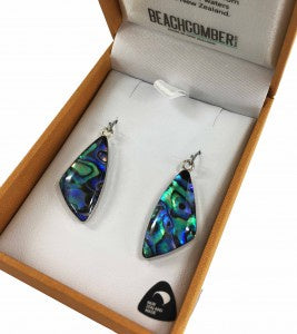 Paua Earrings Silver Bxd