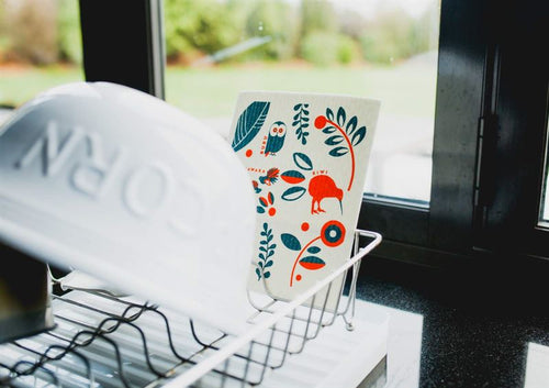 NZ Birds - Swedish Dishcloth