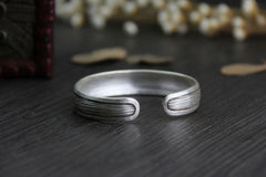 Sterling Silver Bangle Lined