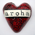 Aroha Ceramic Small Heart NZ Made