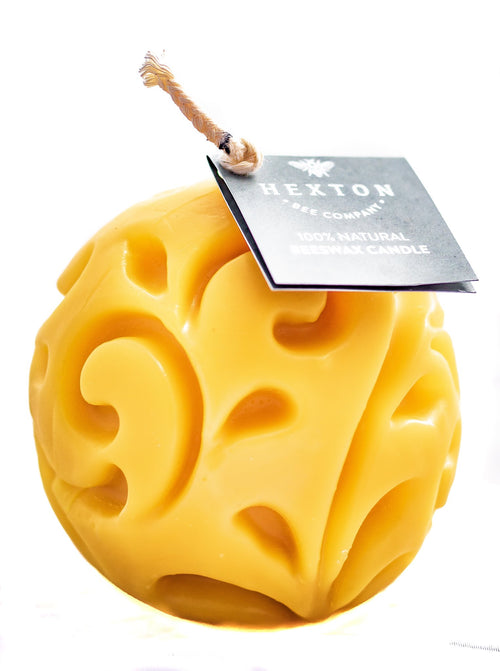 100% Natural Beeswax Candle - Ball