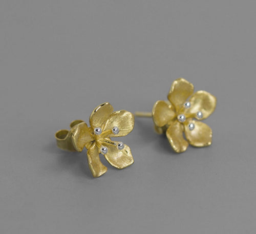 Sterling Silver Earrings - Manuka Flowers