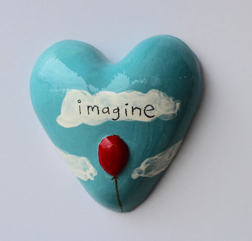 Imagine Ceramic Small Heart NZ Made