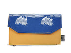 Kowhai Blue/Yellow Ecofelt Wallet
