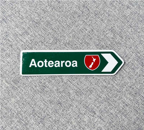 NZ Green Road Sign Magnet - Aotearoa