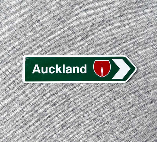 NZ Green Road Sign Magnet - Auckland
