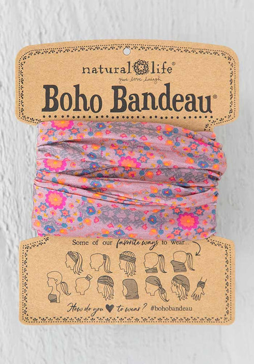 Boho Bandeau Pink Flower Stamp