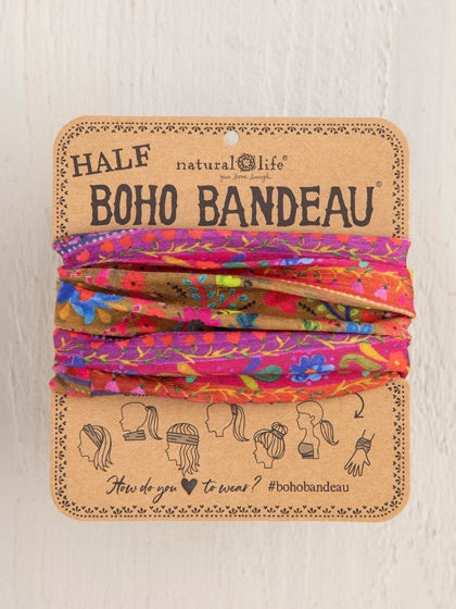 Half Boho Bandeau Multi Border