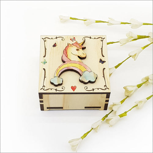 Small Trinket Box -Unicorn
