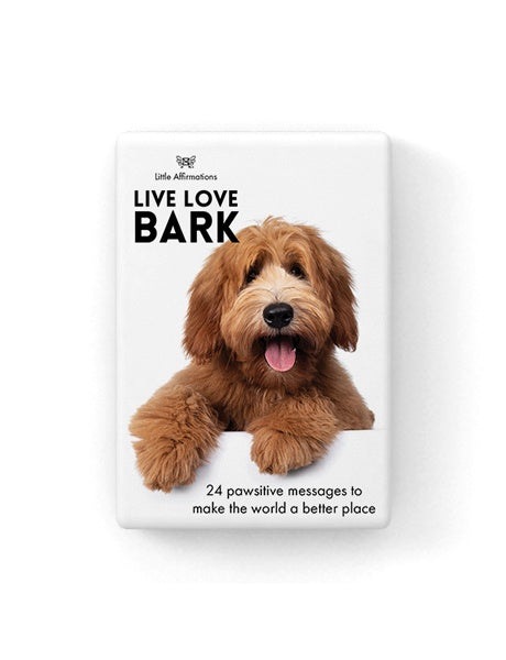 LIVE LOVE BARK - 24 quotation cards & stand