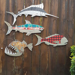 Layered Fish Wall Art : Marlin