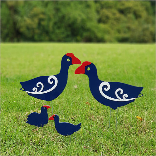 Garden Stakes Set - Pukeko Family