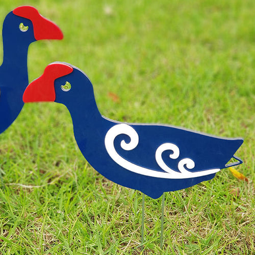 Garden Stakes Set - Pukeko Family