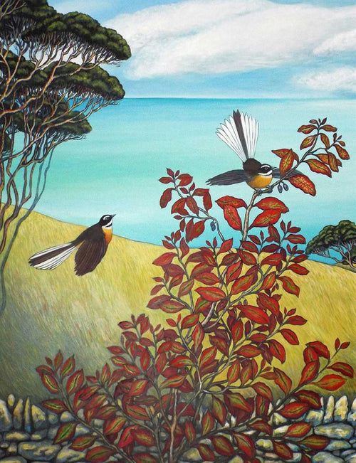 General Card - Clare Reilly Card - The Old Stone Wall (Detail) - Card