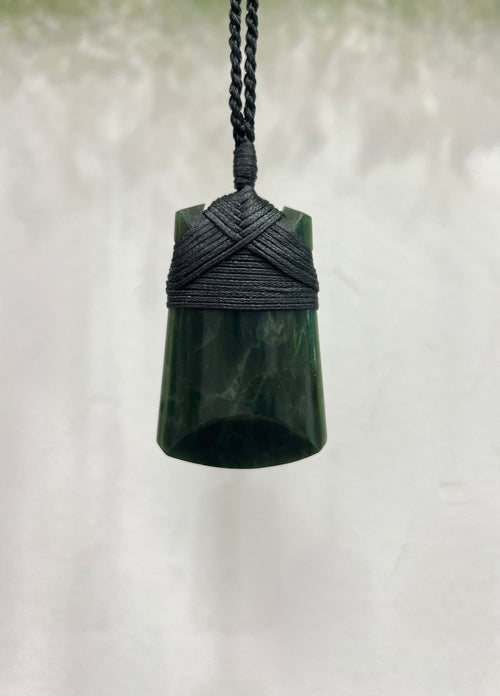 Greenstone Pendant Toki Wide 50mm