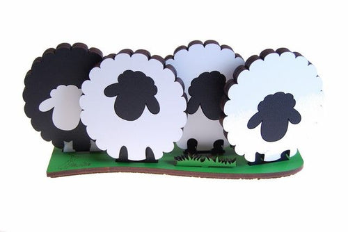 NZ Made Coloured Coasters Sheep
