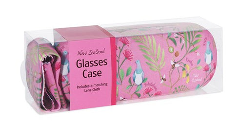 Glasses Case Flowers Pink