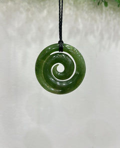 Greenstone Pendant Koru 50mm