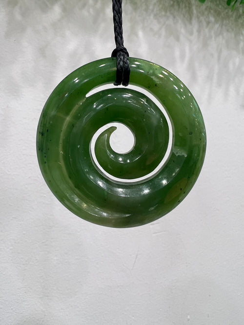 Greenstone Pendant Koru 53mm - 55mm