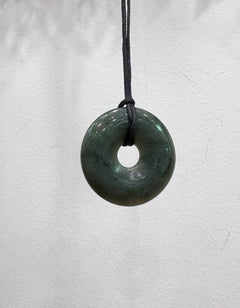 Greenstone Pendant Circle Of Life 30mm