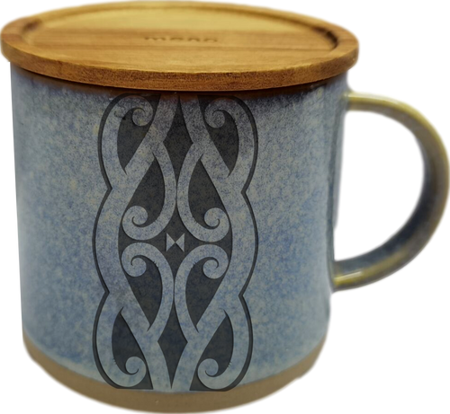 Glazed Ceramic Mug - Miriama Grace-Smith Blue