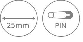 NZ KIWI BIRD BUTTON BADGE