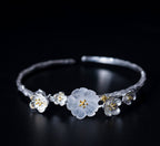 Sterling Silver Bracelet Manuka Natural Crystal
