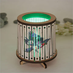 Round LED Tealight Holder -Floral Tui