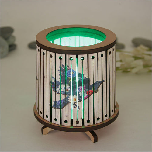 Round LED Tealight Holder -Floral Tui