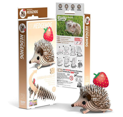 3D Cardboard Kit Set -Hedgehog