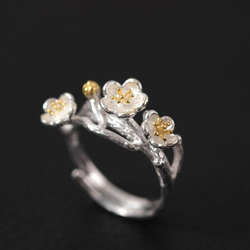 Sterling Silver Ring - Manuka Flower Silver