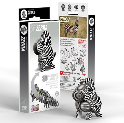 3D Cardboard Kit Set -  Zebra