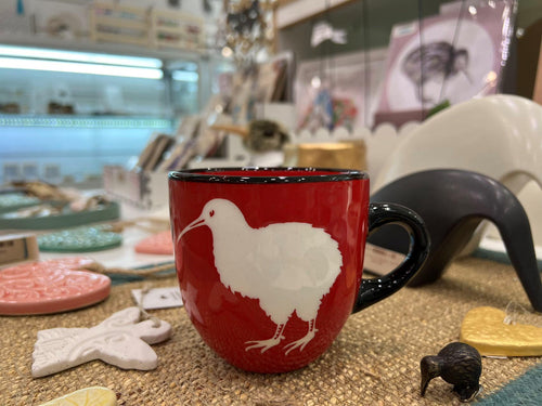 Red Kiwi Ceramic Mug