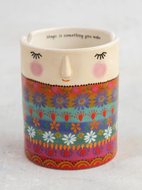 Painter's Cup Folk Lady