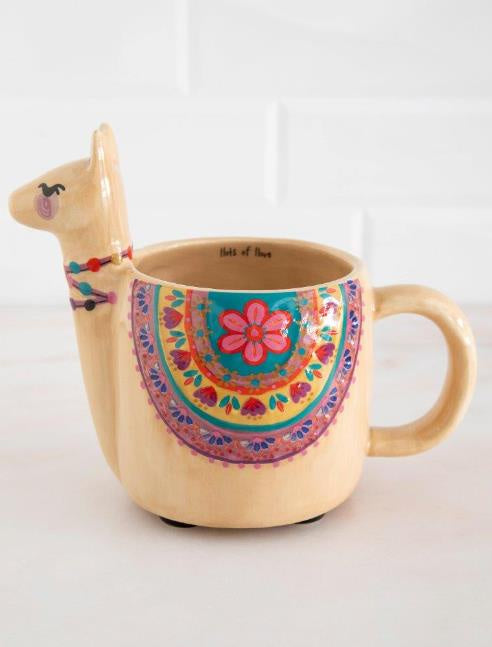 Folk Art Mug - Llama