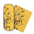 Vintage Botanical Kowhai Glasses Case