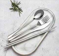 Stainless Steel Flat Cutlery Set of 4
