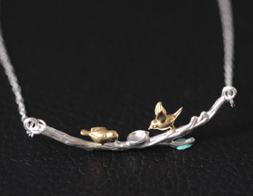 Sterling Silver Necklace - Birds Nest