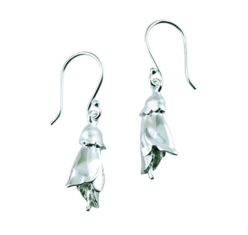 Sterling Silver Earrings - Kowhai Flower